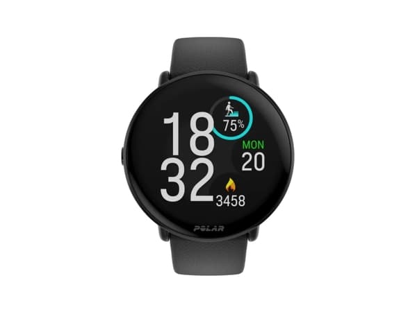 Polar Ignite 3 - Sportklocka med band - silikon - bandstorlek: S/L - display 1.28" - 32 MB - Bluetooth - 35 g  - nattsvart