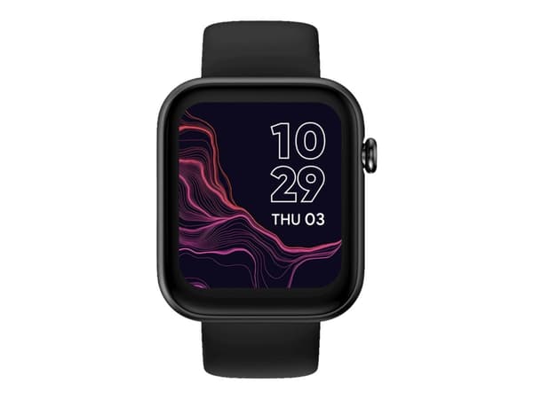 Mobvoi TicWatch GTH Smartwatch - Metall - smartklokke med bånd - TPU - display 1.72" - Bluetooth - 39 g - Meteorittsvart