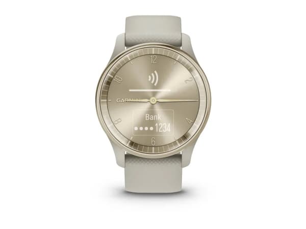 Garmin vívomove Trend - 40 mm - fransk grått - smartklokke med bånd - silikon - håndleddstørrelse: 125-190 mm - monokrom - Bluetooth, ANT+ - 28.3 g
