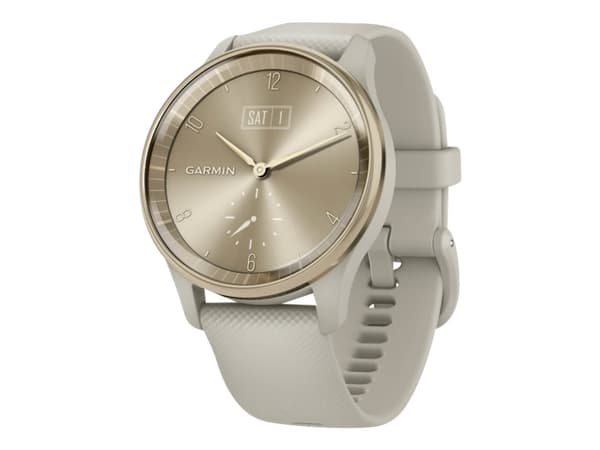 Garmin vívomove Trend - 40 mm - fransk grått - smartklokke med bånd - silikon - håndleddstørrelse: 125-190 mm - monokrom - Bluetooth, ANT+ - 28.3 g
