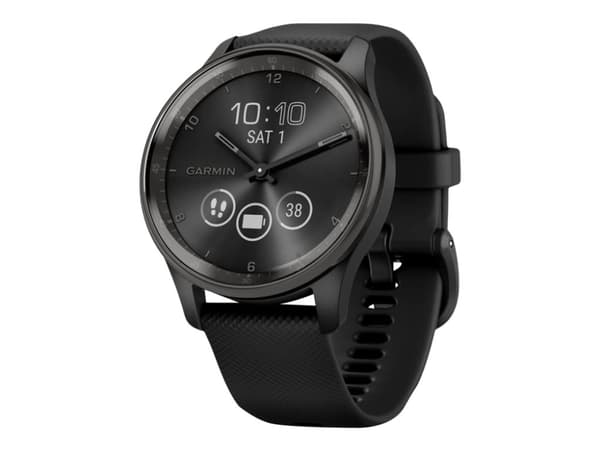 Garmin vívomove Trend - 40 mm - svart - smart klocka med band - silikon - handledsstorlek: 125-190 mm - monokrom - Bluetooth, ANT+ - 28.3 g
