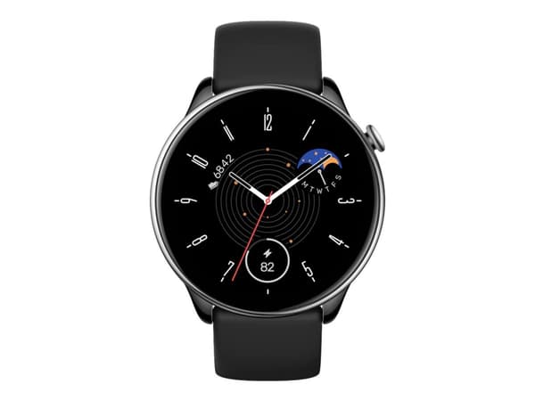 Amazfit GTR Mini - Smartklokke med stropp - silikon - håndleddstørrelse: 150-200 mm - display 1.28" - Bluetooth - 24.6 g - midnatts sort