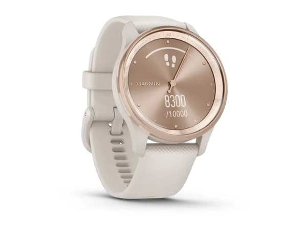Garmin vívomove Trend - 40 mm - elfenben - smart klocka med band - silikon - handledsstorlek: 125-190 mm - monokrom - Bluetooth, ANT+ - 28.3 g