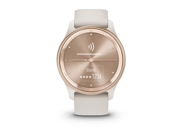 Garmin vívomove Trend - 40 mm - elfenben - smart klocka med band - silikon - handledsstorlek: 125-190 mm - monokrom - Bluetooth, ANT+ - 28.3 g