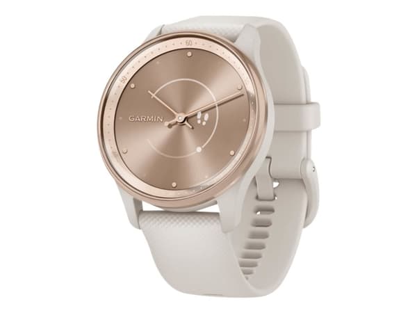 Garmin vívomove Trend - 40 mm - elfenben - smart klocka med band - silikon - handledsstorlek: 125-190 mm - monokrom - Bluetooth, ANT+ - 28.3 g