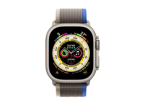 Apple Watch Ultra, OLED, Kosketusnäyttö, 32 GB, Wi-Fi, GPS (satelliitti), 61,3 g