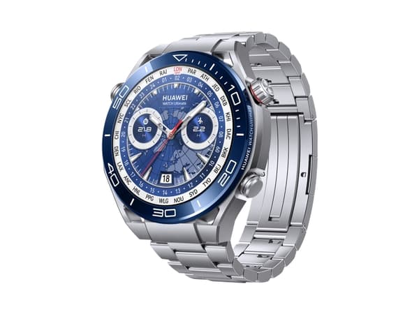 Huawei Watch Ultimate - Smart klocka med rem - titan - stål - handledsstorlek: 140-210 mm - display 1.5" - NFC, Bluetooth - 76 g  - voyage blue