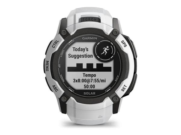 Garmin Instinct 2X Solar - 50 mm - fiberförstärkta polymerer - Ja smart klocka med band - handledsstorlek: 145-228 mm - monokrom - 64 MB - Bluetooth,