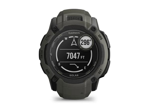 Garmin Instinct 2X Solar - 50 mm - fiberförstärkta polymerer - Ja smart klocka med band - handledsstorlek: 145-228 mm - monokrom - 64 MB - Bluetooth,
