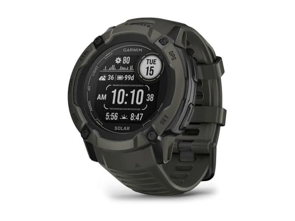 Garmin Instinct 2X Solar - 50 mm - fiberförstärkta polymerer - Ja smart klocka med band - handledsstorlek: 145-228 mm - monokrom - 64 MB - Bluetooth,