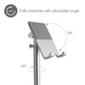 Miniatyrbillede 6 af 9: Desire2 Justerbar Stander til smartphone og tablets Sølv
