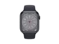 Miniatyrbild 5 av 5: Apple Watch Series 8 (GPS + Cellular) - 45 mm - midnight aluminium - smart klocka med sportband - fluoroelastomer - midnatt - bandstorlek: normal - 3