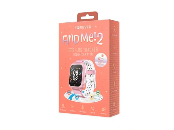 Forever FindMe 2 KW-210, 3,3 cm (1.3"), IPS, Pekskärm, GPS, 46 g