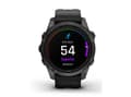 Miniatyrbilde 3 av 5: Garmin epix Pro - Sapphire Edition - 2. generasjon - 42 mm - titan karbongrå DLC - Ja smartklokke med bånd - silikon - svart - håndleddstørrelse: 108