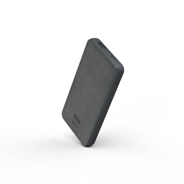 Hama Powerbank Fabric 10 000mAh Grå Grå
