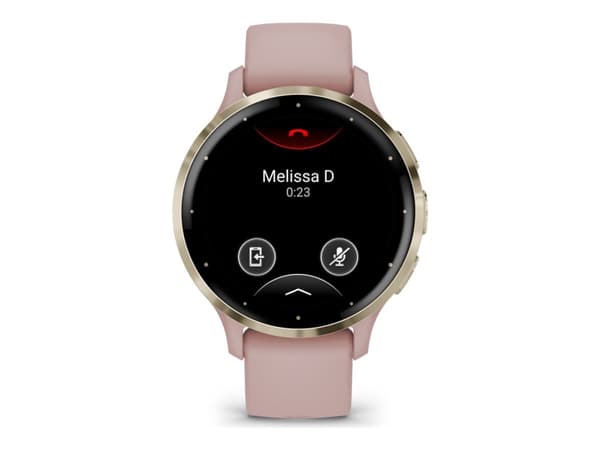 Garmin Venu 3S - 41 mm - puderrosa - smart klocka med band - silikon - handledsstorlek: 110-175 mm - display 1.2" - 8 GB - Bluetooth, Wi-Fi, ANT+ - 4