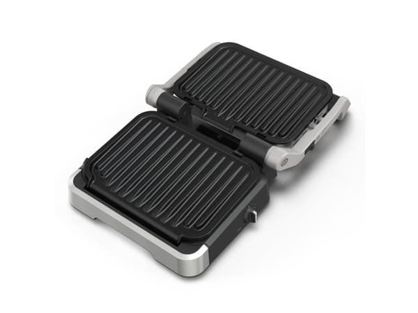 Tefal OptiGrill 4in1 GC774D10, Ruostumaton teräs, Metalli, Suorakulmainen, Painikkeet, 600 cm², 30 x 20 mm