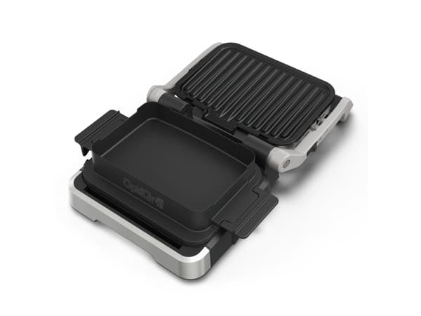 Tefal OptiGrill 4in1 GC774D10, Ruostumaton teräs, Metalli, Suorakulmainen, Painikkeet, 600 cm², 30 x 20 mm