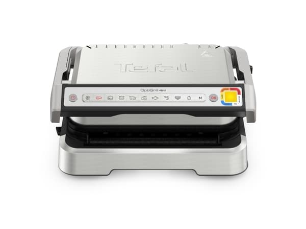 Tefal OptiGrill 4in1 GC774D10, Ruostumaton teräs, Metalli, Suorakulmainen, Painikkeet, 600 cm², 30 x 20 mm