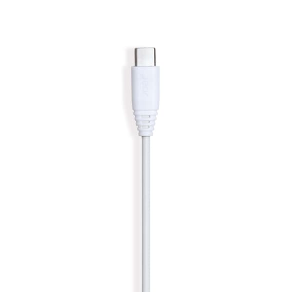 Gear Ladekabel USB-A-USB-C 2.0 0,3m Rundt Kabel Hvid