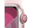 Miniatyrbilde 4 av 5: Apple Watch Series 9 (GPS + Cellular) - 41 mm - rosa aluminium - smartklokke med sportsbånd - fluorelastomer - lys rosa - båndbredde: S/M - 64 GB - W
