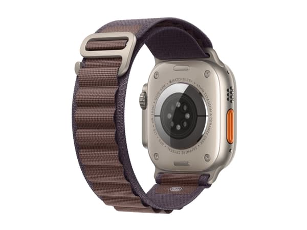 Apple Watch Ultra 2 - 49 mm - titan - smart klocka med Alpine Loop - textil - indigo - bandstorlek: L - 64 GB - LTE, Wi-Fi, Bluetooth, UWB - 4G - 61.