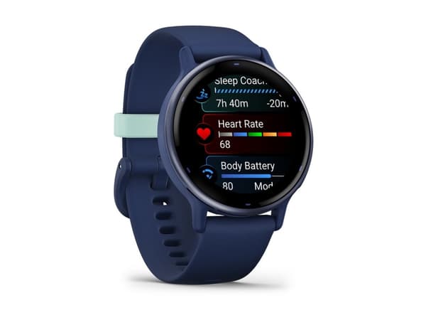 Garmin vívoactive 5 - Marin - smart klocka med band - silikon - handledsstorlek: 125-190 mm - display 1.2" - 4 GB - Bluetooth, ANT+, Wi-Fi - 26 g
