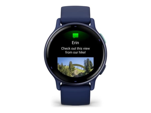 Garmin vívoactive 5 - Marin - smart klocka med band - silikon - handledsstorlek: 125-190 mm - display 1.2" - 4 GB - Bluetooth, ANT+, Wi-Fi - 26 g