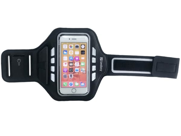 Sandberg Active Sports Armband LED - Armpaket för mobiltelefon - Polyuretan, Neopren - 4,7"
