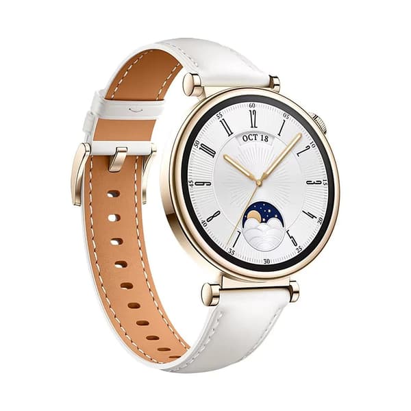 Huawei | Klokke GT 4 (41mm) - Smartklokke med reim - håndleddsstørrelse: 120-190 mm - Hvit