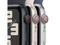 Miniatyrbild 4 av 5: Apple Watch SE (GPS + Cellular) - 2a generation - 44 mm - midnattsaluminium - smart klocka med sportögla - vävd nylon - midnatt - handledsstorlek: 14
