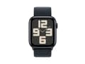 Miniatyrbild 3 av 5: Apple Watch SE (GPS) - 2a generation - 44 mm - midnattsaluminium - smart klocka med sportögla - vävd nylon - midnatt - handledsstorlek: 145-220 mm -