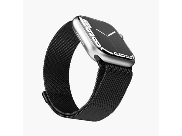 Vonmählen Milanese Loop, Band, Smartwatch, Svart, Apple, Apple Watch 38 mm | 40 mm | 41 mm, Rostfritt stål