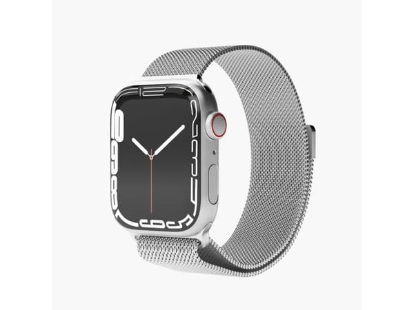 Vonmählen Milanese Loop, Band, Smartklokke, Sølv, Apple, Apple Watch 38 mm | 40 mm | 41 mm, Rustfritt stål