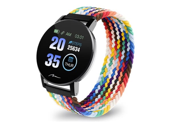 Media-Tech ACTIVEBAND THAITI MT871 - Smart klocka med rem - nylon - display 1.3" - Bluetooth - 14 g
