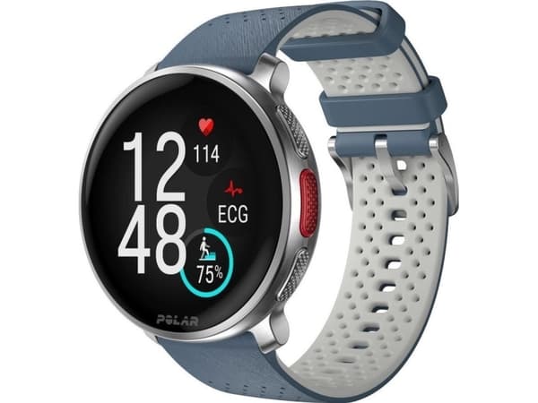 Polar Vantage V3 - Alumiini - urheilukello rannekkeella - silikoni - näyttö 1,39" - 32 Gt - Bluetooth - 57 g - taivaansininen