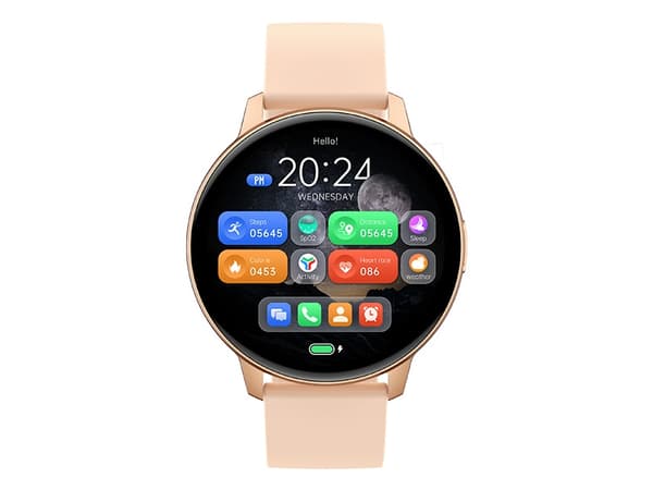 Tracer SMW9A SPARK - Smart klocka med rem - rosa - handledsstorlek: 155-235 mm - display 1.43" - Bluetooth - 48 g