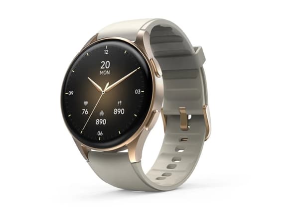 Hama 8900 - Gold aluminum alloy - smartklokke med armbånd - beige - display 1.32" - Bluetooth - 39.7 g