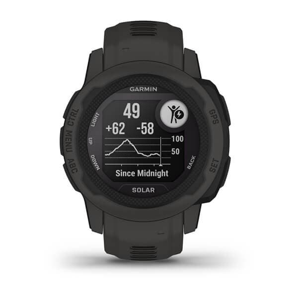 Garmin Instinct 2S Solar 2,01 cm (0,79") MIP 40 mm Digital 156 x 156 pixlar Grafit GPS (satellit)
