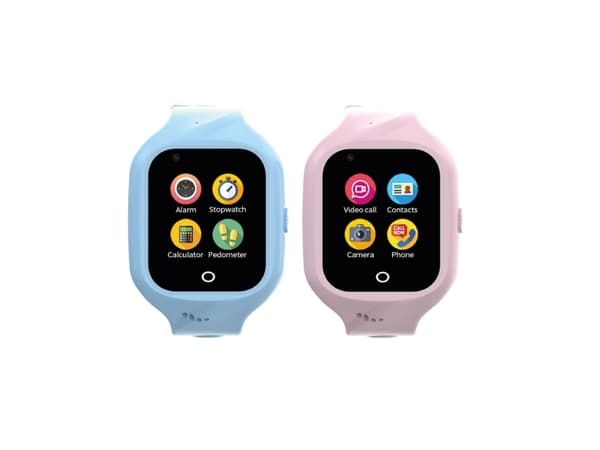 Kidswatch 4G älykello lapsille Sininen + vaaleanpunainen hihna