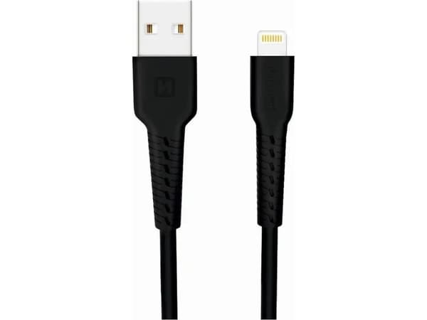 Kabel USB Swissten Swissten Basic Fast Charge 3A Lightning (MD818ZM/A) Datu un Uzlādes Kabelis 1m Melns