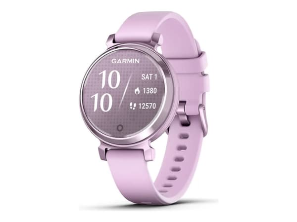 Garmin Lily 2 - Metallic lilac - smart klocka med band - silikon - lila - handledsstorlek: 110-175 mm - monokrom - Bluetooth - 24.4 g