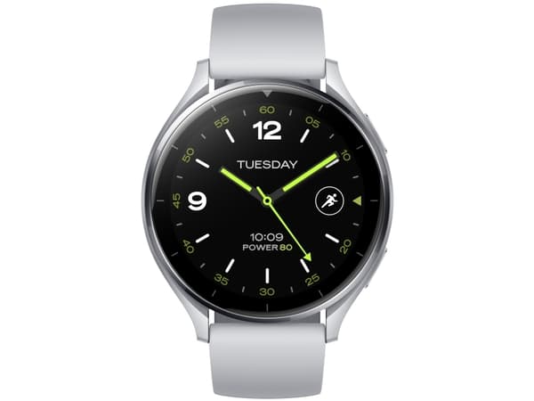 Xiaomi Watch 2 - Smartklokke med stropp - håndleddstørrelse: 140-210 mm - display 1.43" - 32 GB - Bluetooth, Wi-Fi - 36.8 g - sølv - demo