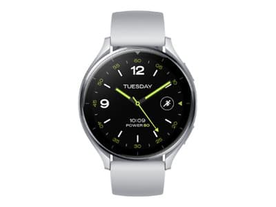 Xiaomi Watch 2 - Smart klocka med rem - handledsstorlek: 140-210 mm - display 1.43" - 32 GB - Bluetooth, Wi-Fi - 36.8 g  - silver - demo
