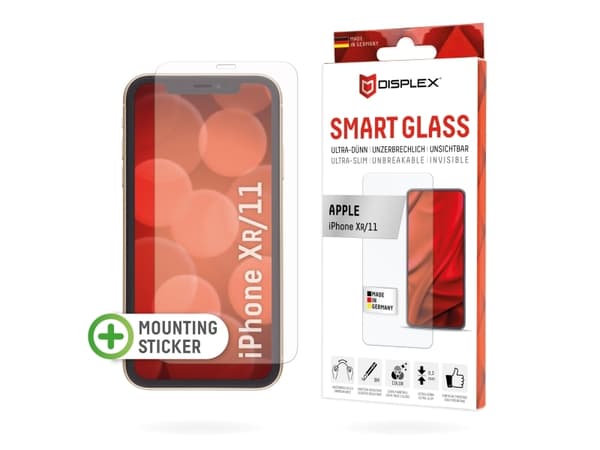 DISPLEX Smart Glass - Skärmskydd för mobiltelefon - film - 6.1" - för Apple iPhone 11, XR