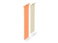 Miniatyrbild 3 av 5: Hama Fantastic Feel, Band, Smartwatch, Beige, Orange, Apple, Plast, En storlek