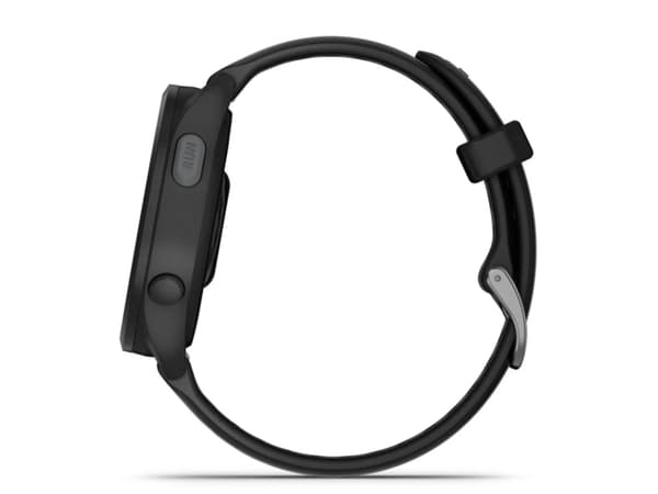 Garmin Forerunner 165 - Svart - sportklocka med band - silikon - skiffergrå - handledsstorlek: 126-203 mm - display 1.2" - 4 GB - Bluetooth, ANT+ - 3