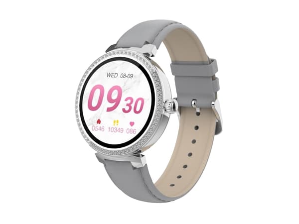 DENVER SWC-342 - Smartklokke med stropp - grå - display 1.2" - Bluetooth