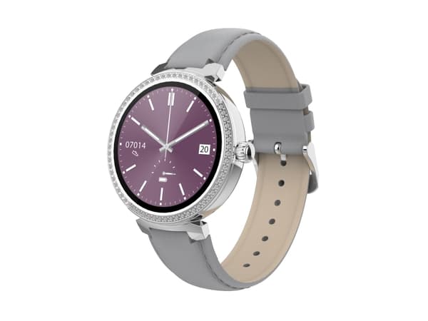 DENVER SWC-342 - Smartklokke med stropp - grå - display 1.2" - Bluetooth