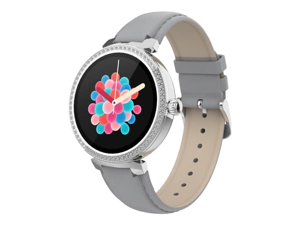 DENVER SWC-342 - Smartklokke med stropp - grå - display 1.2" - Bluetooth